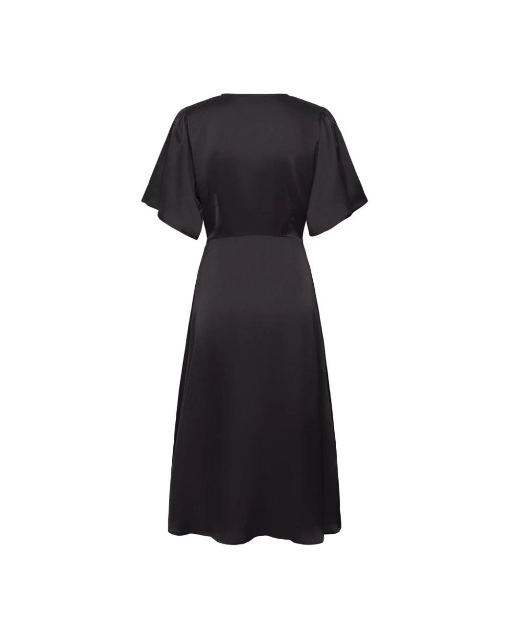 Midi Dresses Ichi de color Black