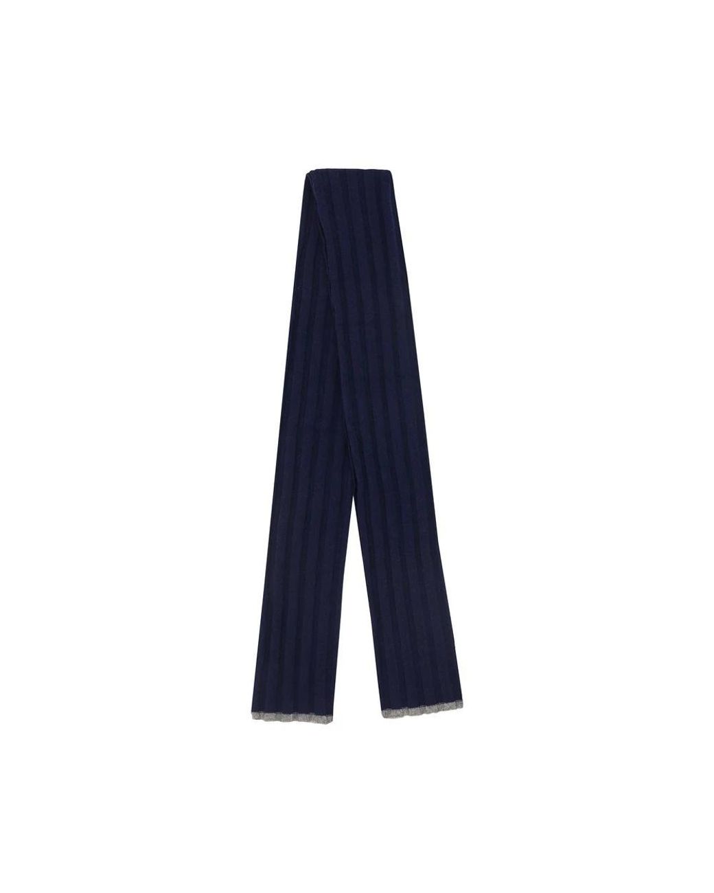 Brunello Cucinelli Blue Scarves for men