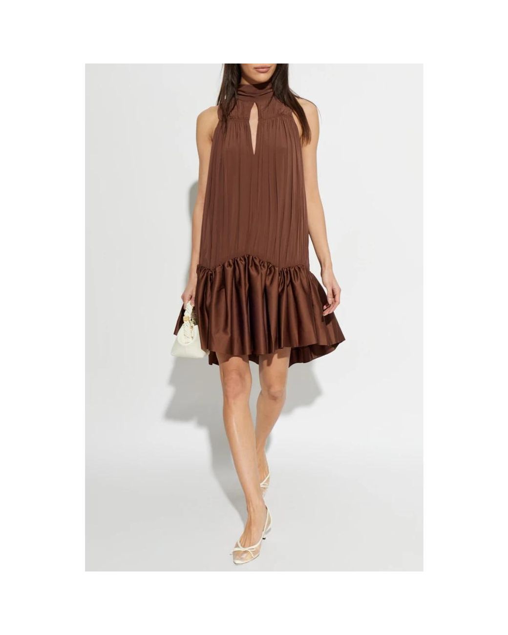 ROTATE BIRGER CHRISTENSEN Brown Party Dresses