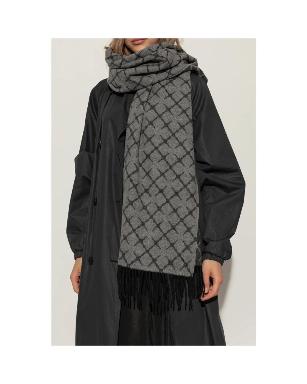 Sciarpa di lana di By Malene Birger in Gray