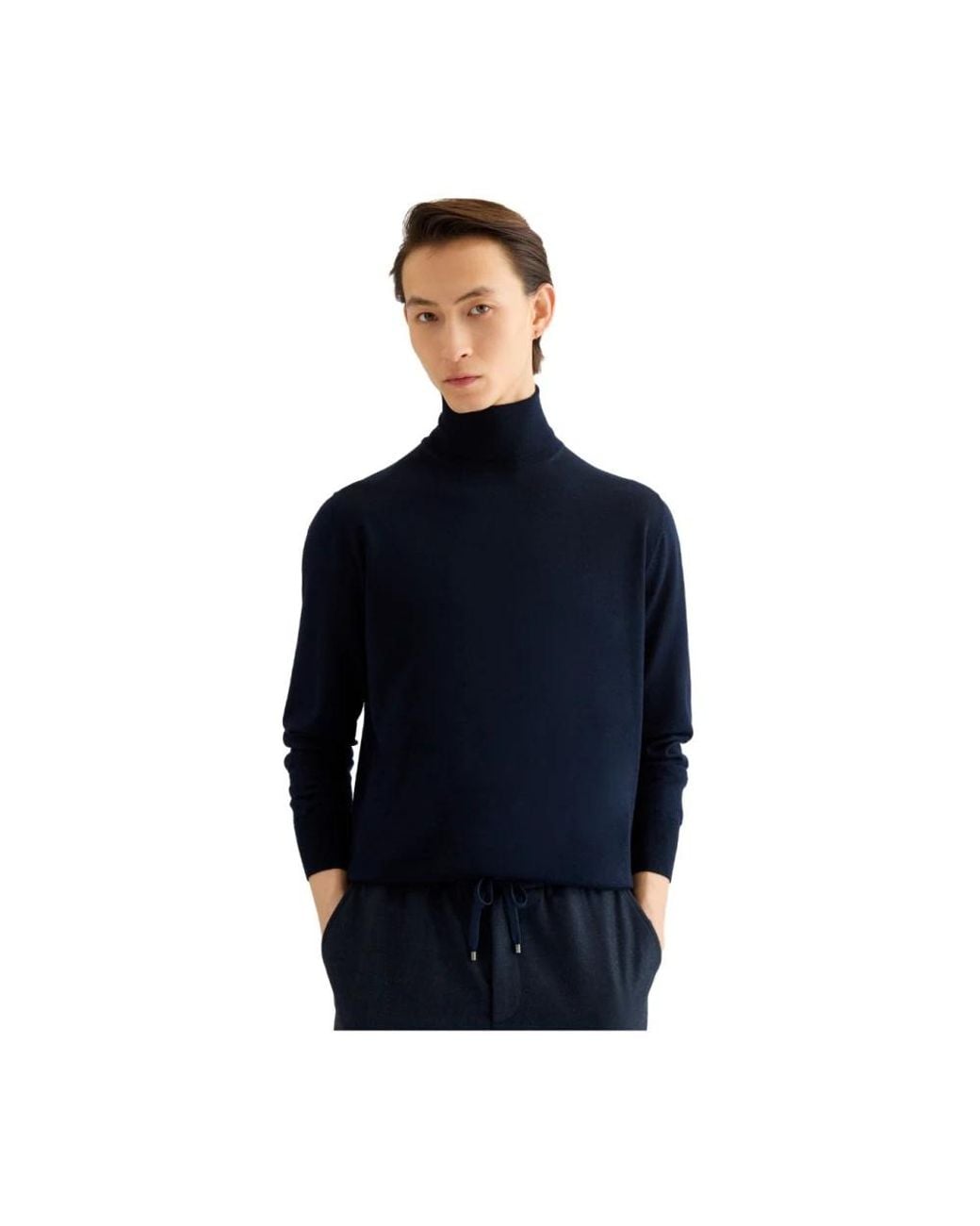 Agnona Blue Turtlenecks for men