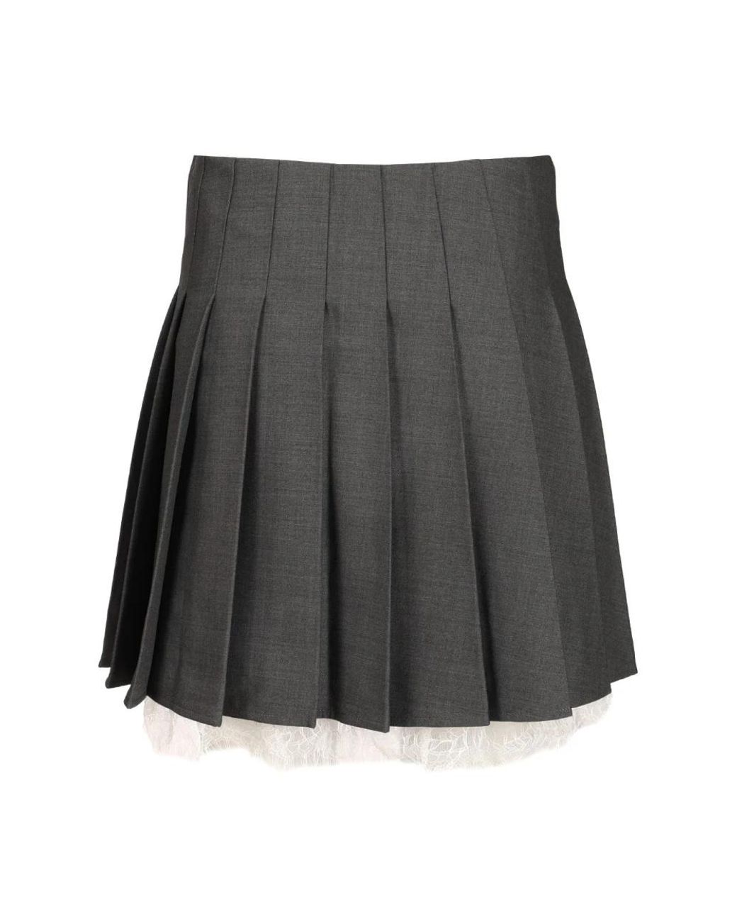 Self-Portrait Gray Short Skirts