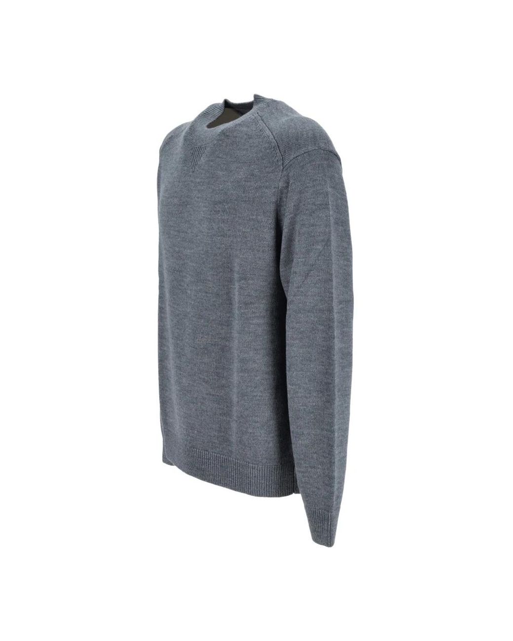 ARMANI EXCHANGE Gray Round-Neck Knitwear for men