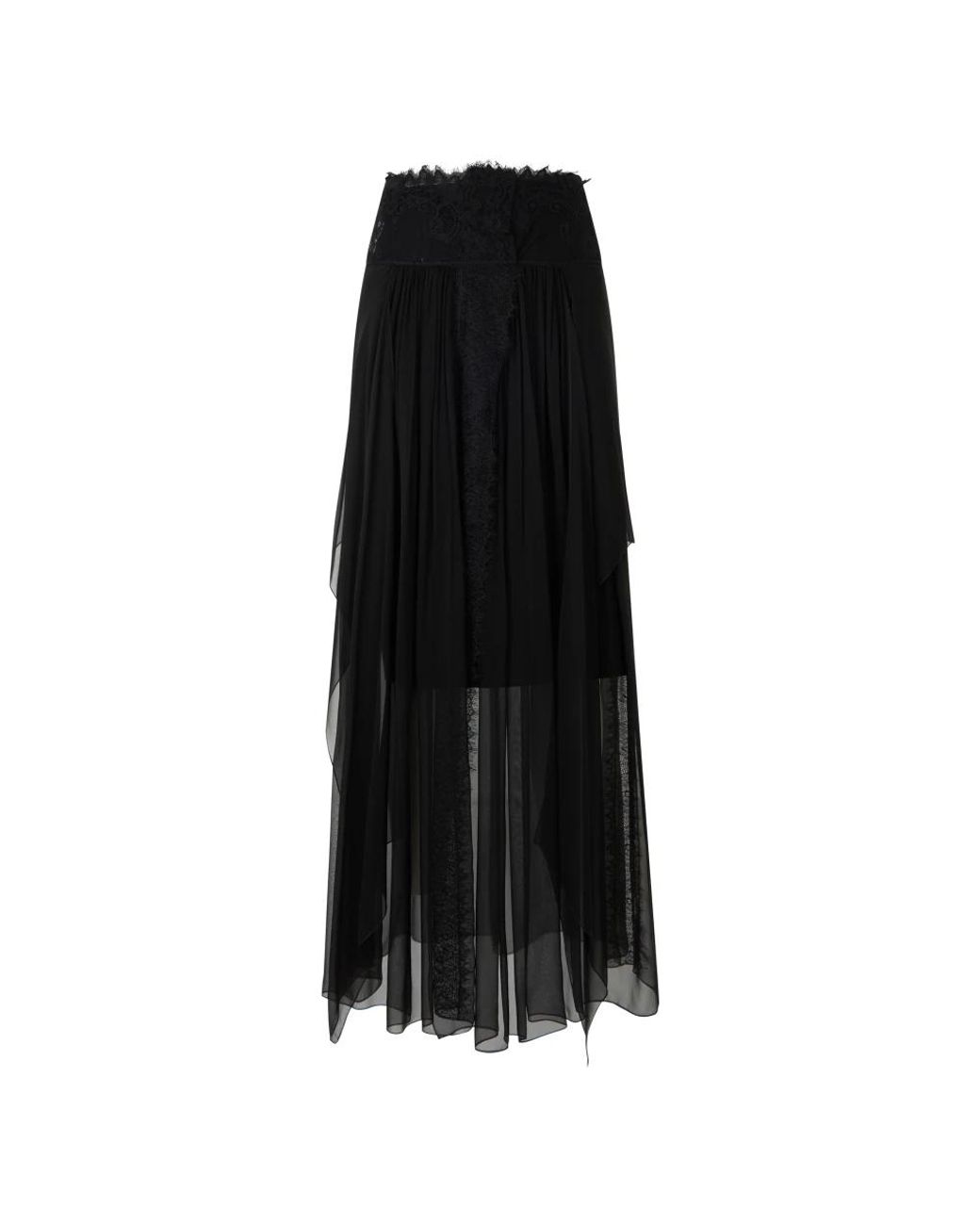 Alberta Ferretti Black Midi Skirts