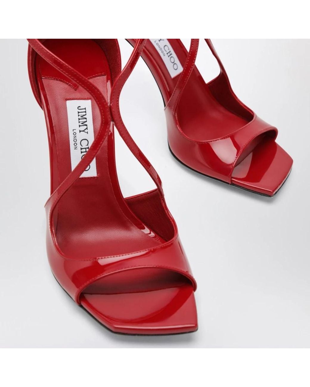 Jimmy Choo Red High Heel Sandals