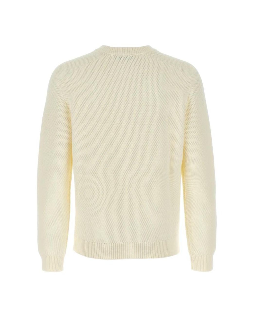 Maison Kitsuné White Round-Neck Knitwear for men