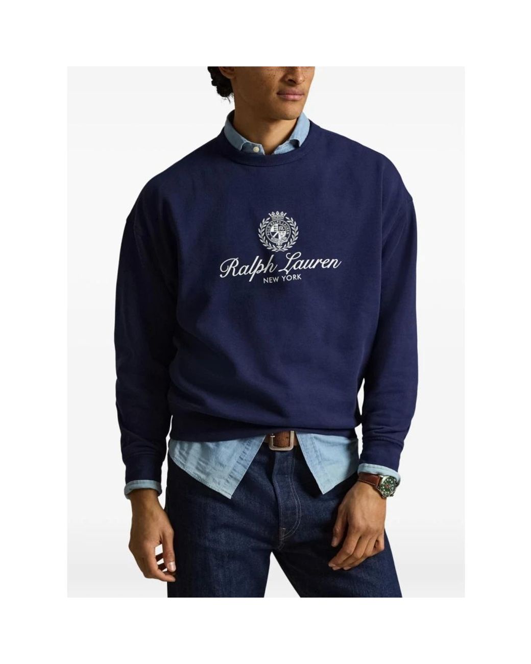 Polo Ralph Lauren Seasonal Fleece Grafik-Sweatshirt in Blue für Herren