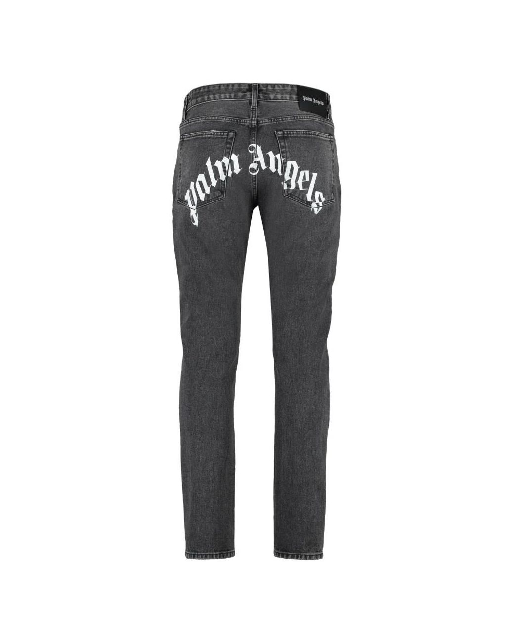 Palm Angels Gray Slim Fit Jeans for men