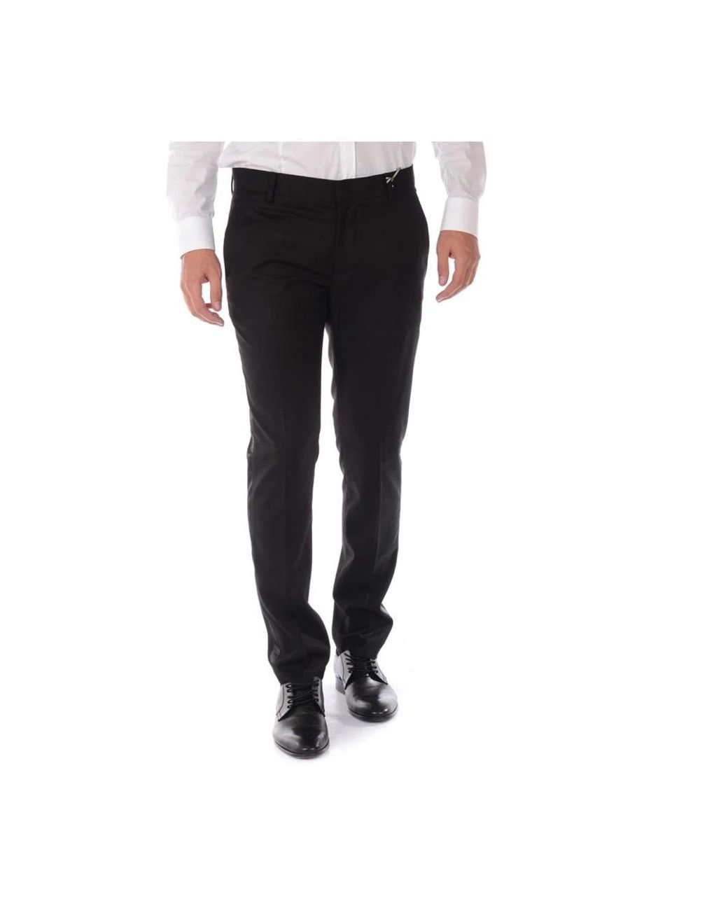 Daniele Alessandrini Black Suit Trousers for men