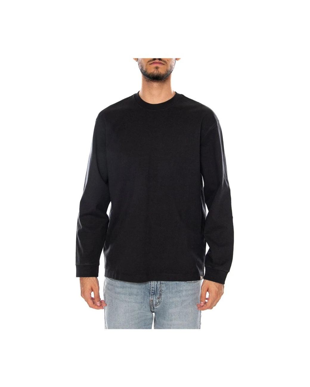 Long Sleeve Tops Levi's de hombre de color Black