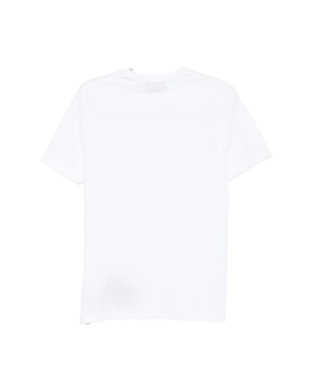 Zanone Tops ,Wit ,Katoen Wit Katoenen T-Shirt Crew Neck in het White voor heren