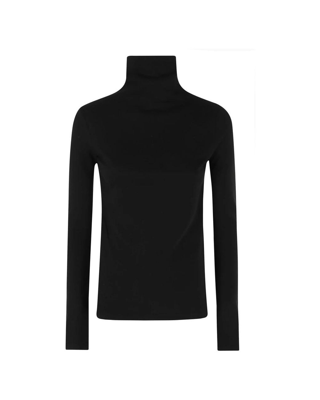 Vince Essential L/Turtleneck in het Black