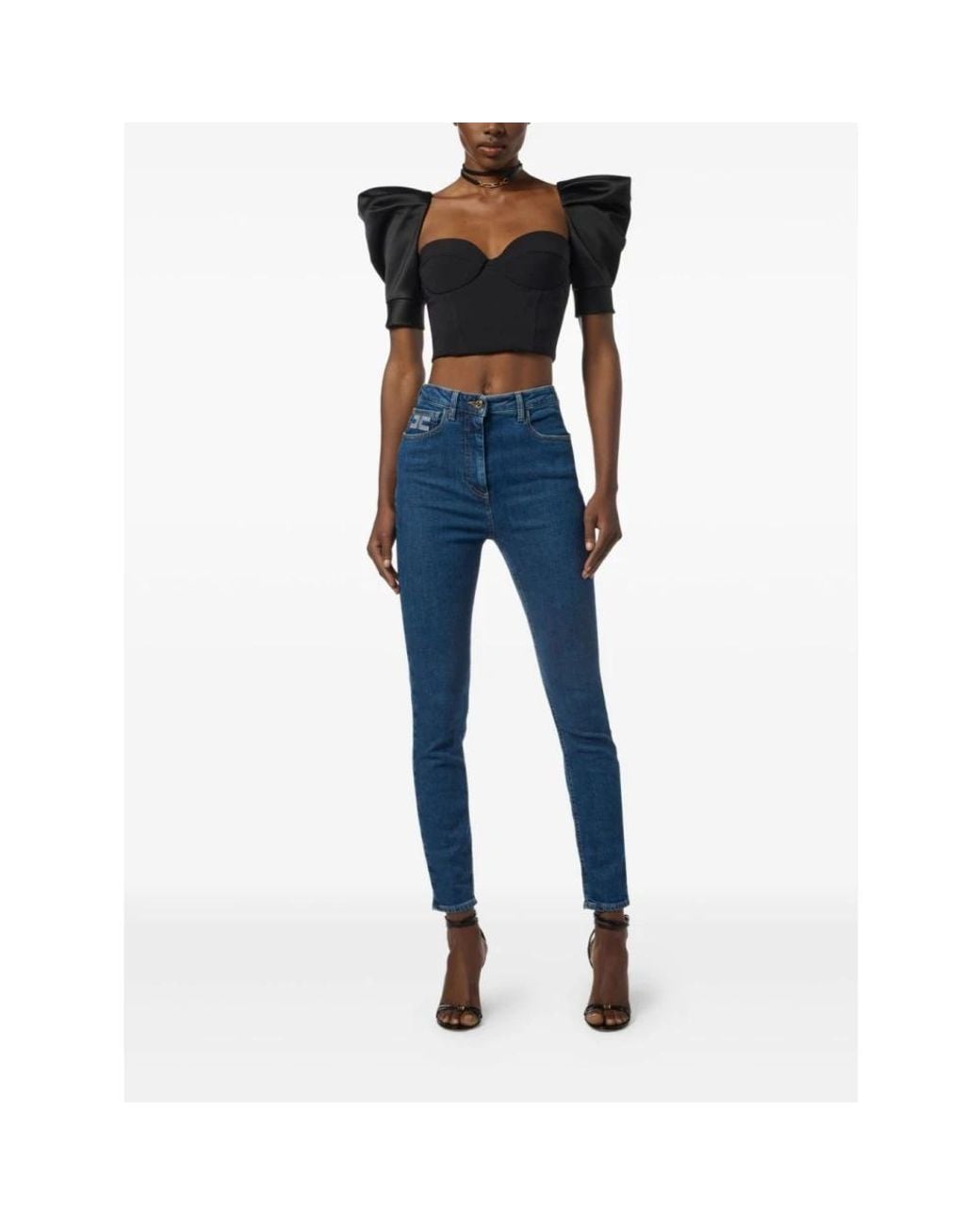 Elisabetta Franchi Black Blouses