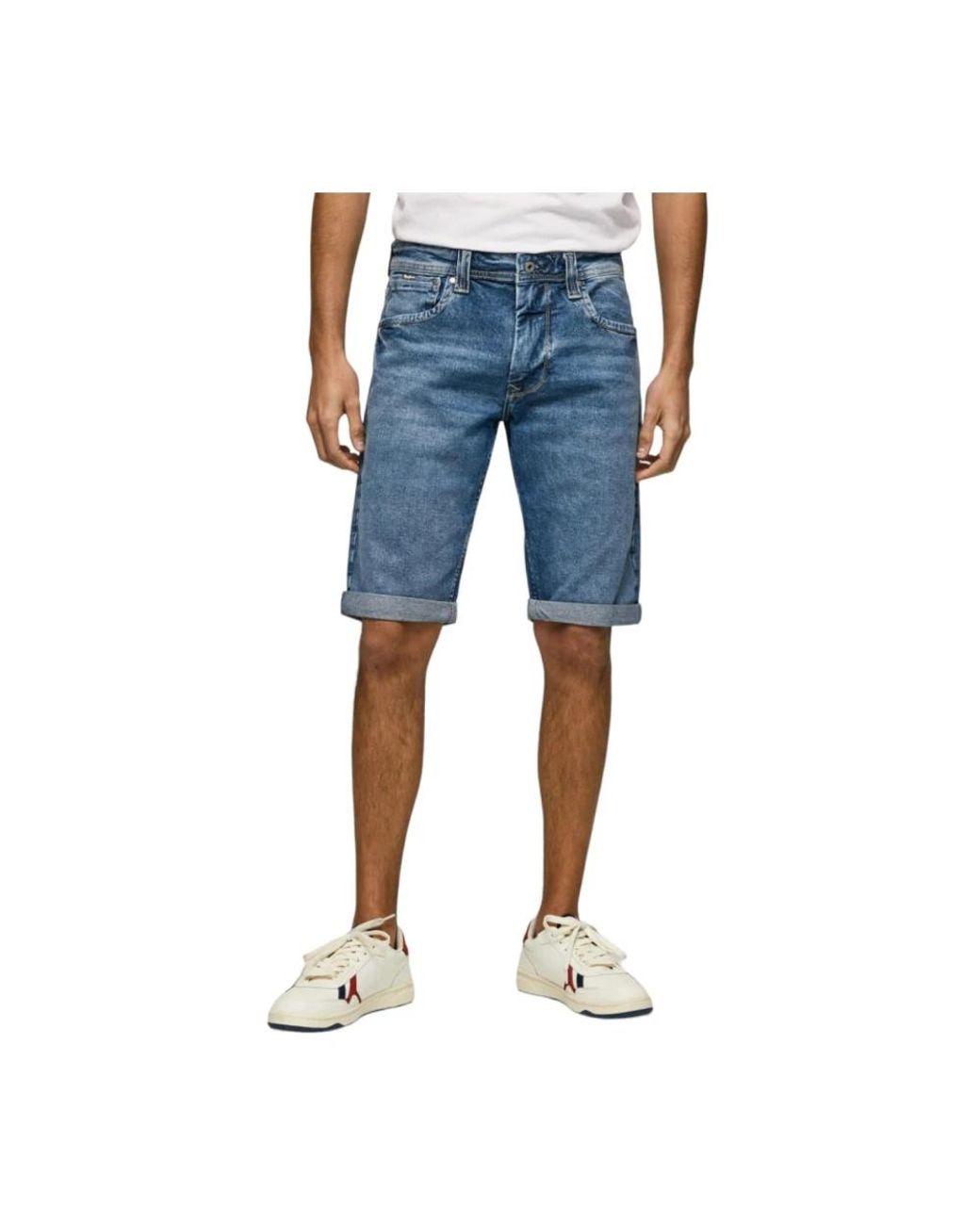Pepe Jeans Blue Denim Shorts for men