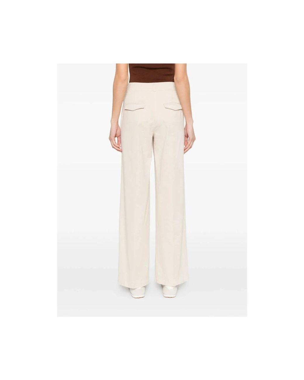 Peserico Natural Wide Trousers