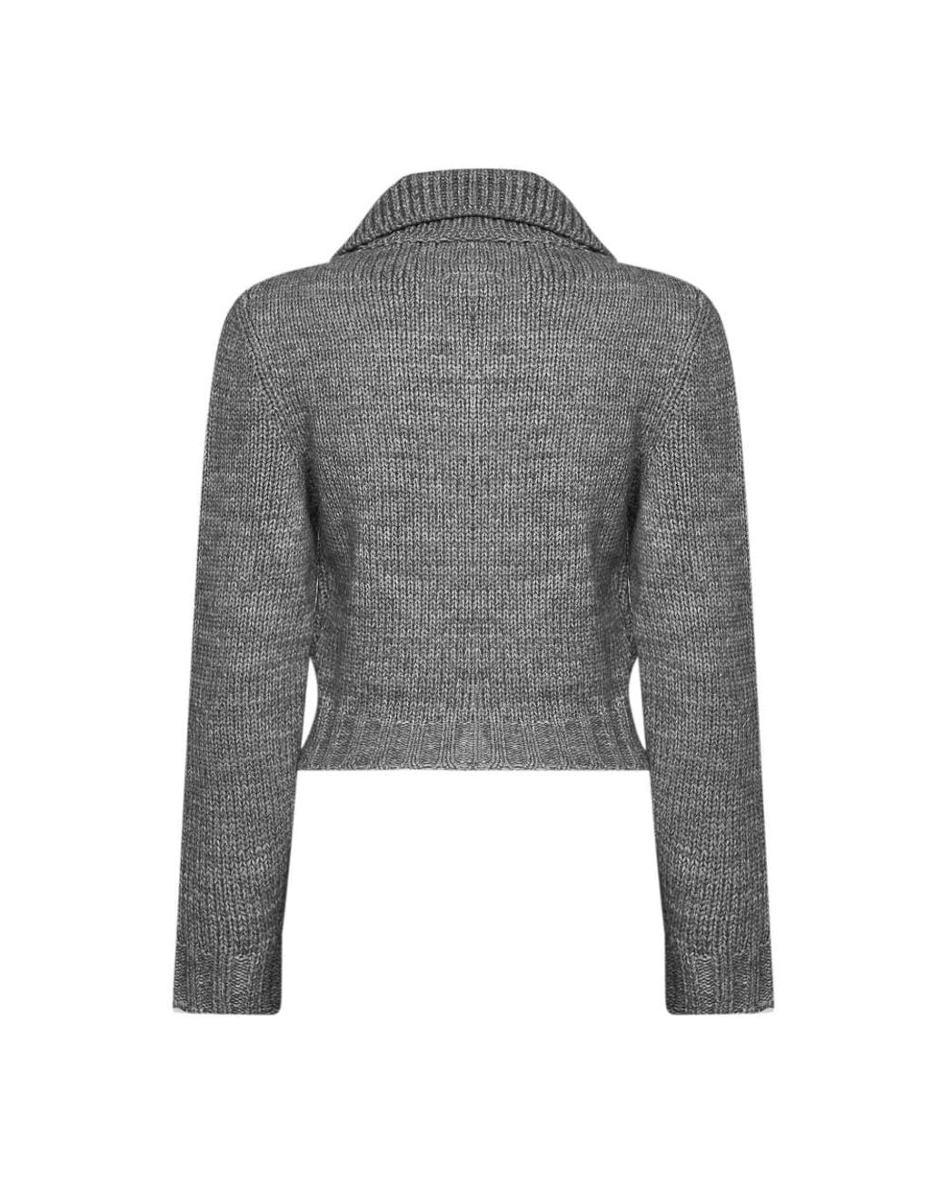 MM6 by Maison Margiela Gray Cardigans