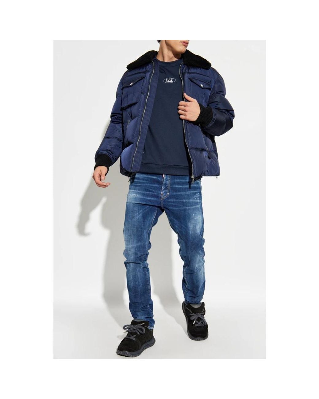 Down Jackets DSquared² de hombre de color Blue