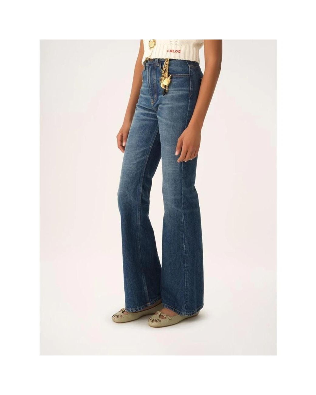 Chloé Blue Bootcut Jeans