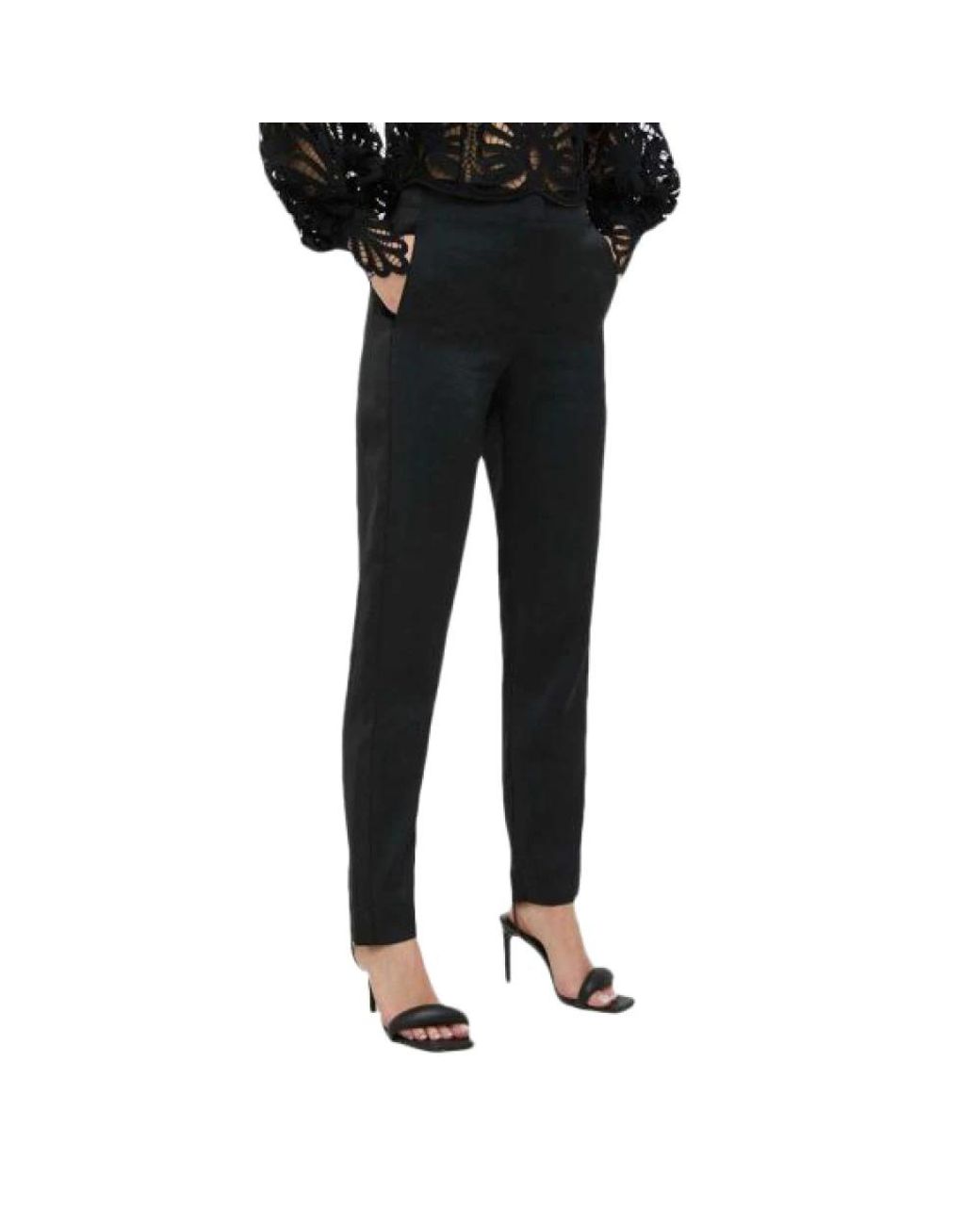 ARMANI EXCHANGE Black Slim-Fit Trousers