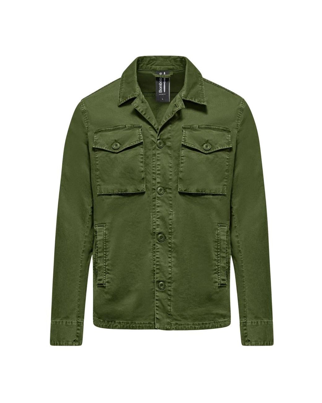 Light Jackets di Bomboogie in Green da Uomo