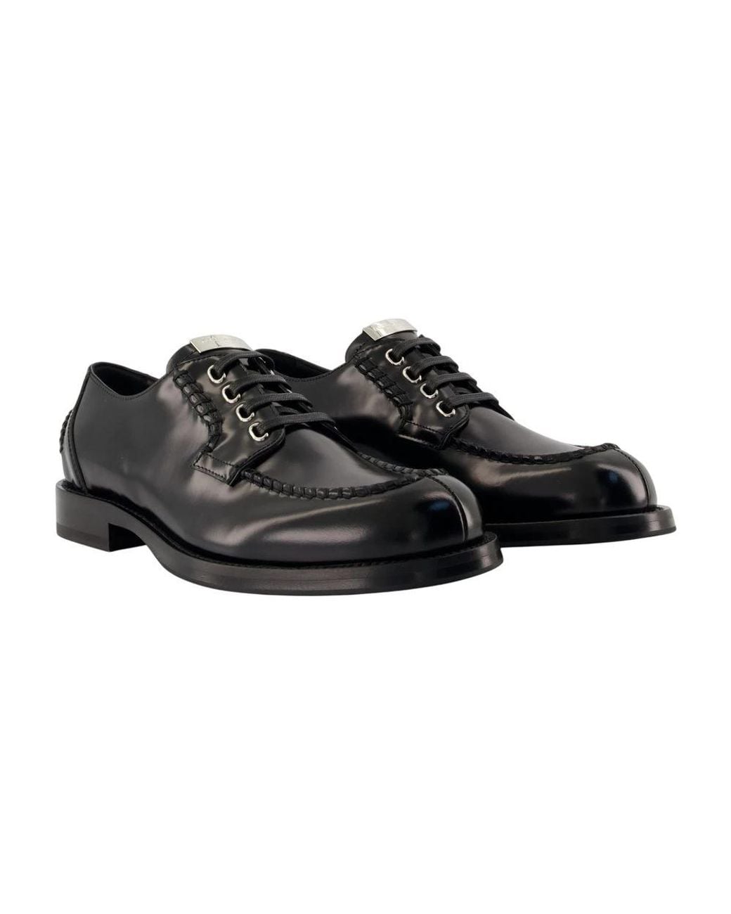 Dolce & Gabbana Black Laced Shoes for men