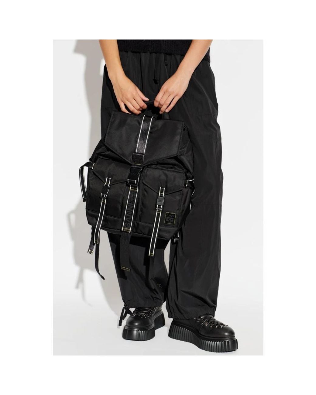 Backpacks Ganni de color Black