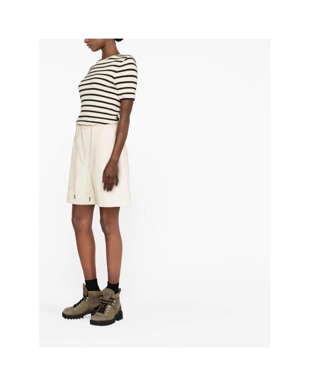 Moncler Natural Casual Shorts