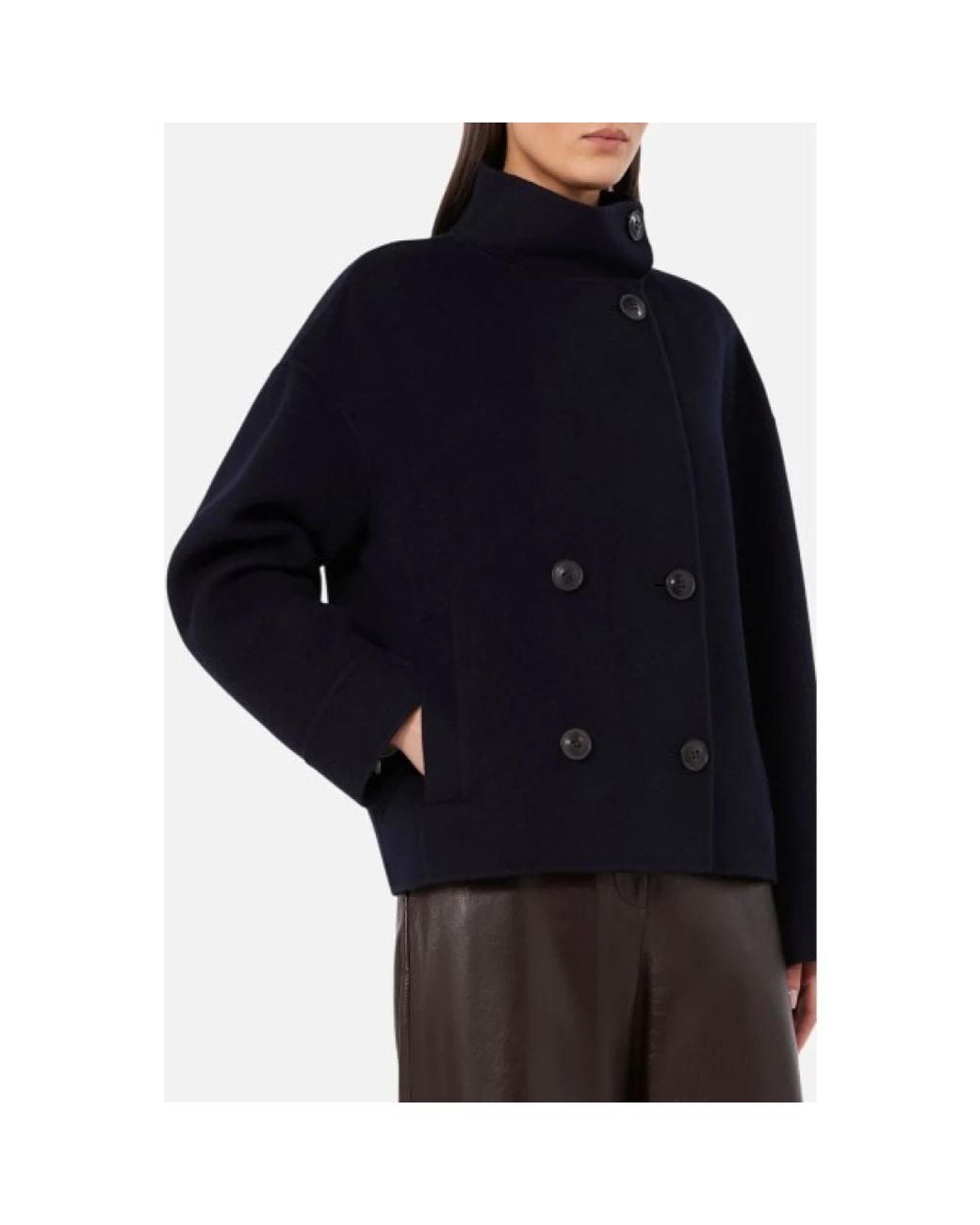 Max Mara Black Double-Breasted Coats