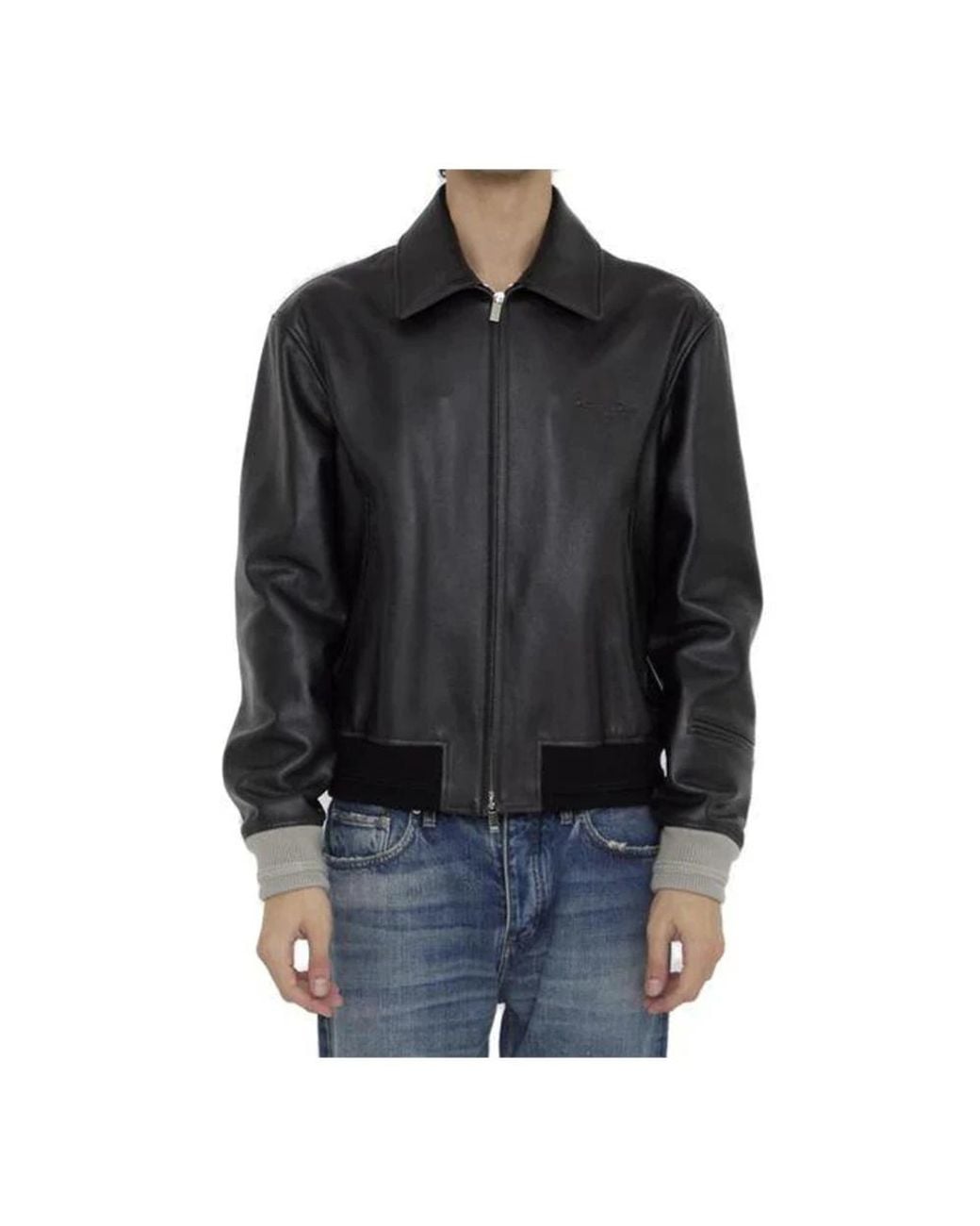 Dior Black Leather Jackets for men