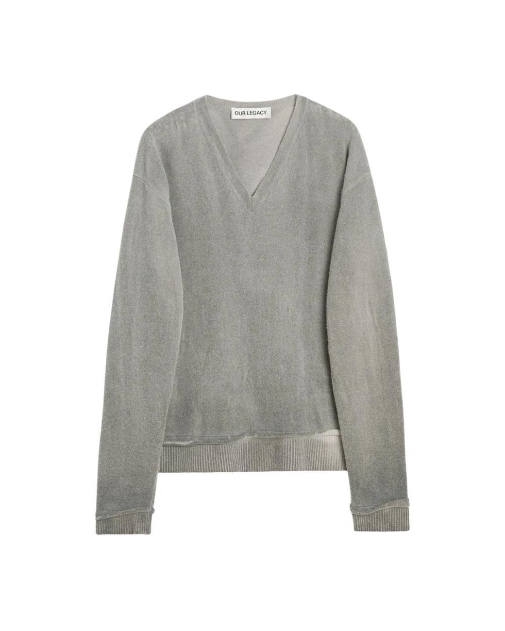 Our Legacy Parallel V-Neck in het Gray voor heren