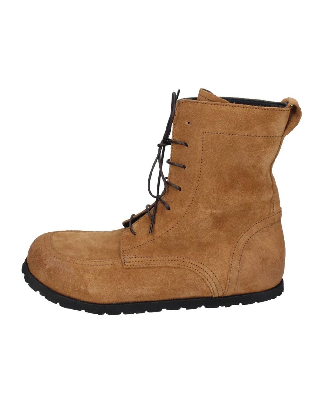 Moma Brown Lace-Up Boots