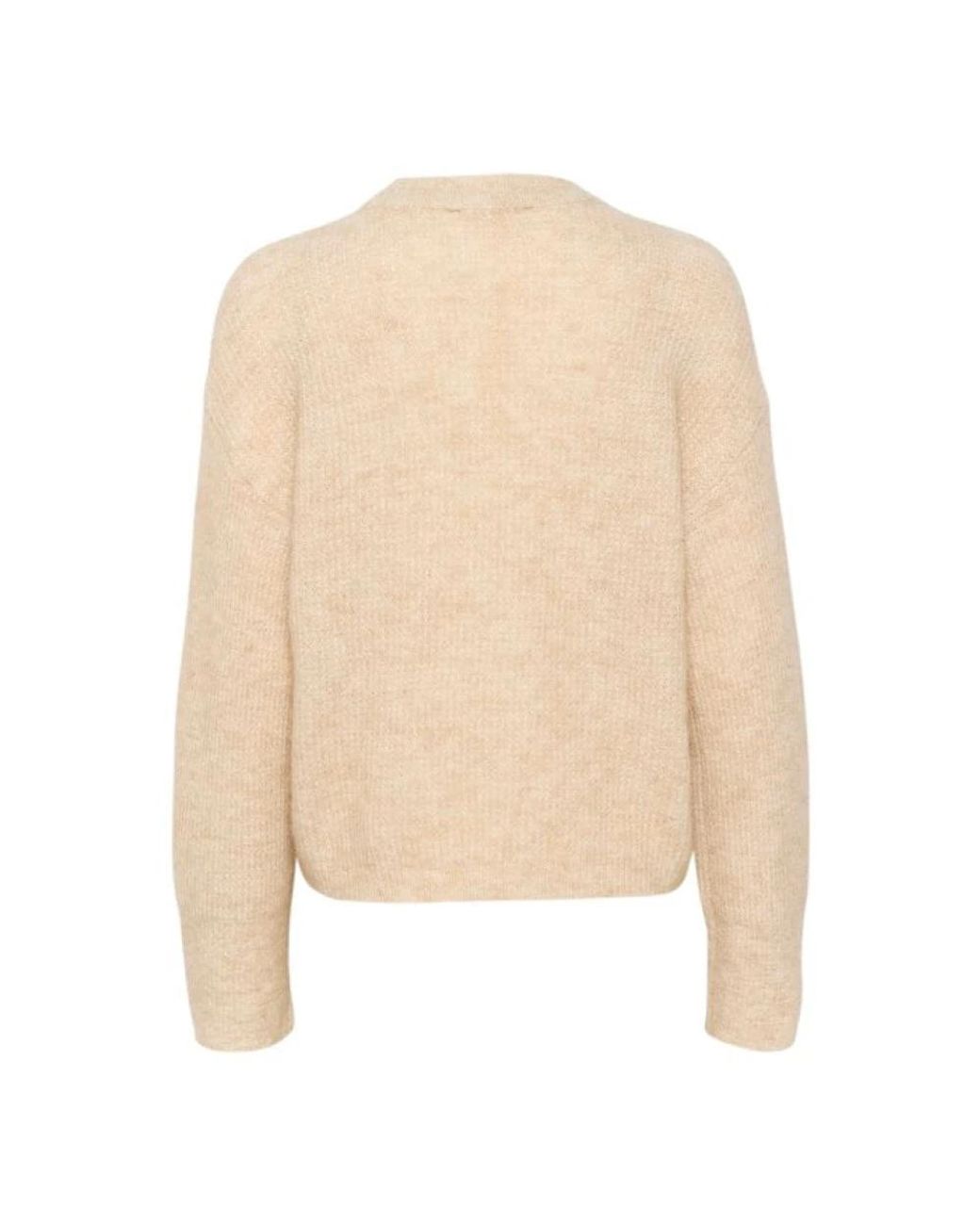 Gestuz Natural Round-Neck Knitwear