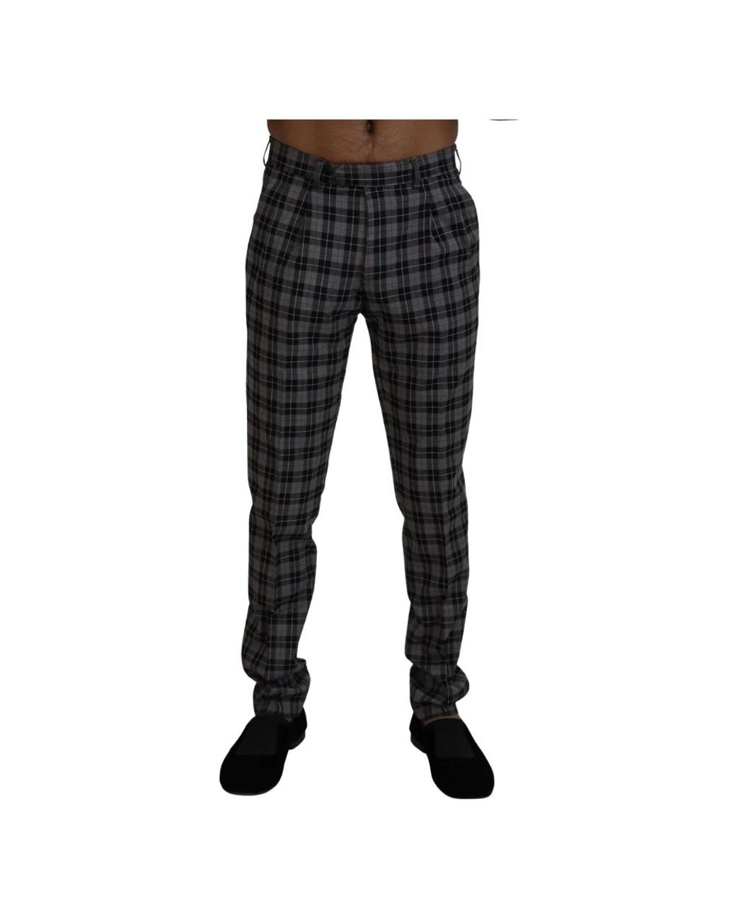 Bencivenga Black Slim-Fit Trousers for men
