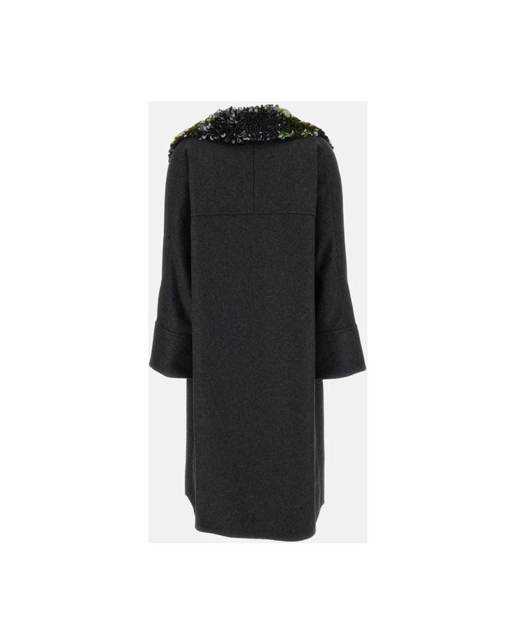 Plan C Black Double-Breasted Coats
