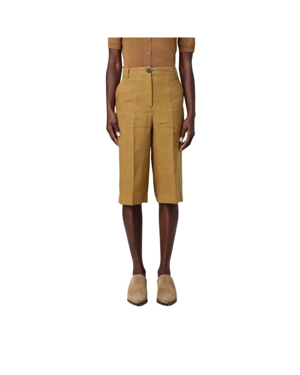 Pinko Yellow Bermudas