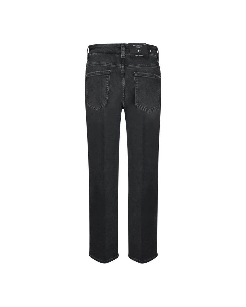 7 For All Mankind Gray Straight Jeans