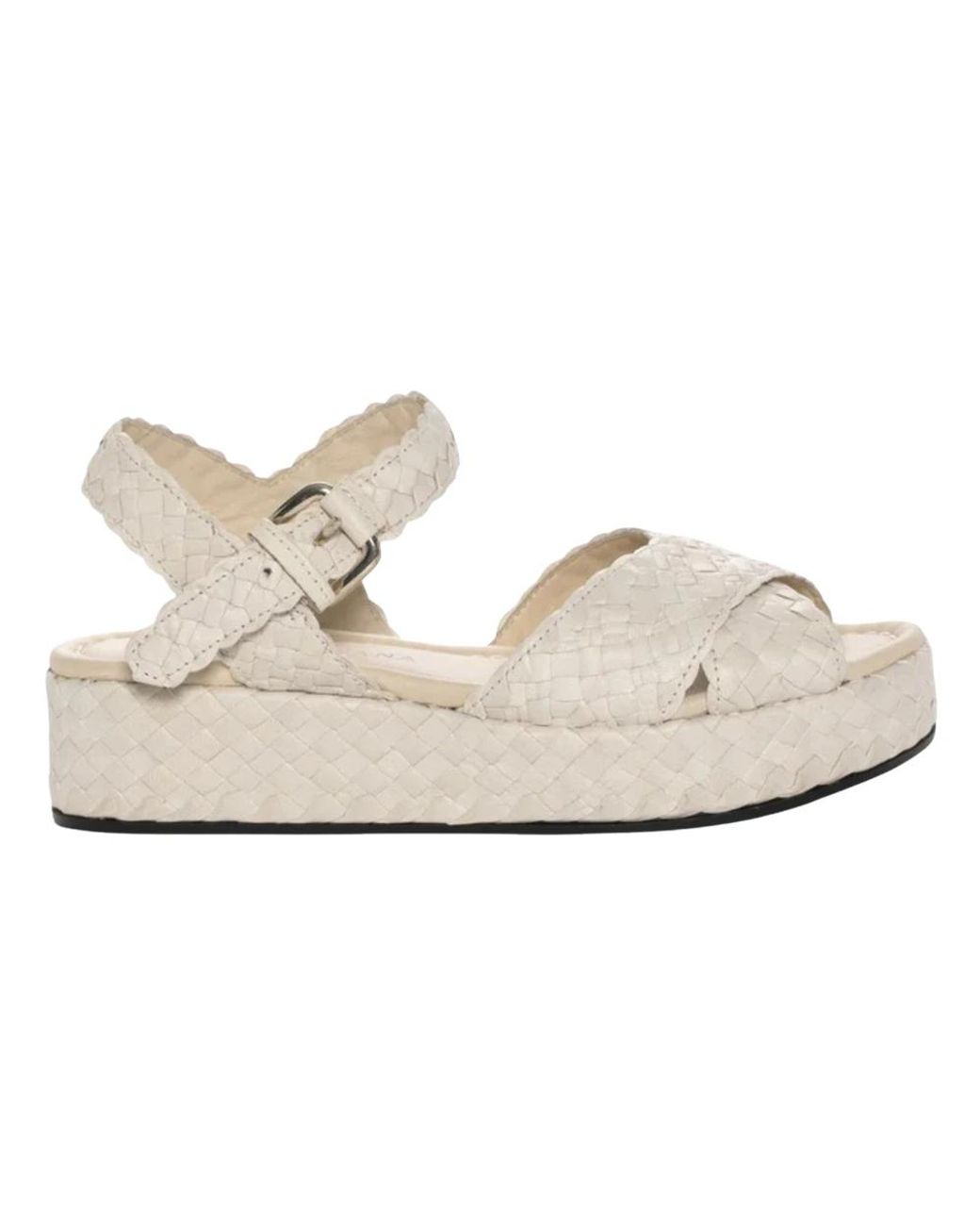 Pons Quintana White Flat Sandals