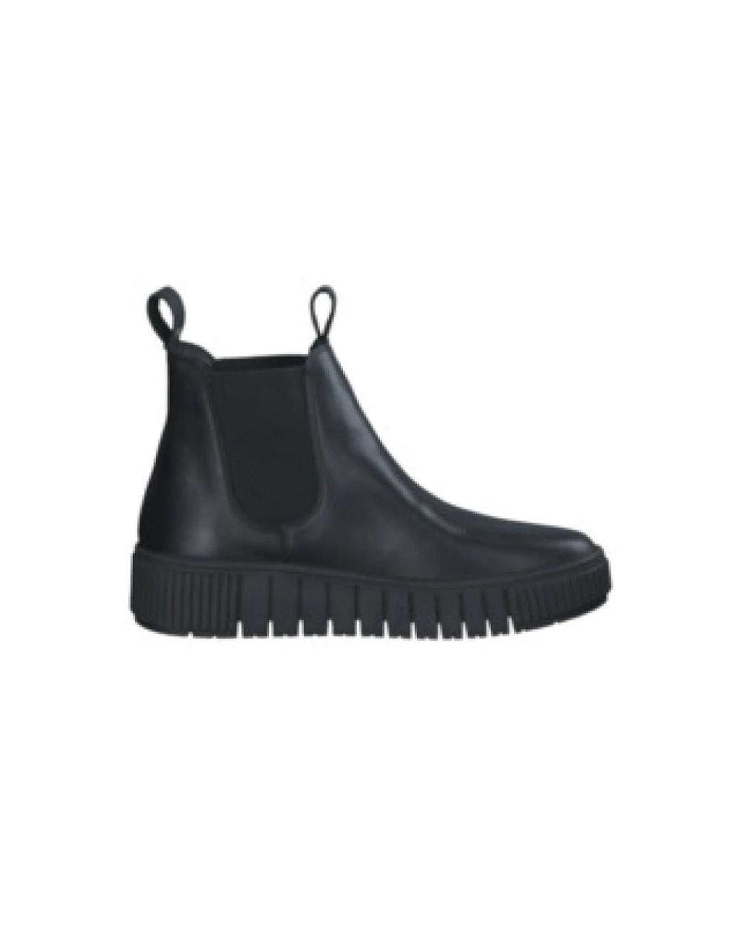 Tamaris Black Chelsea Boots