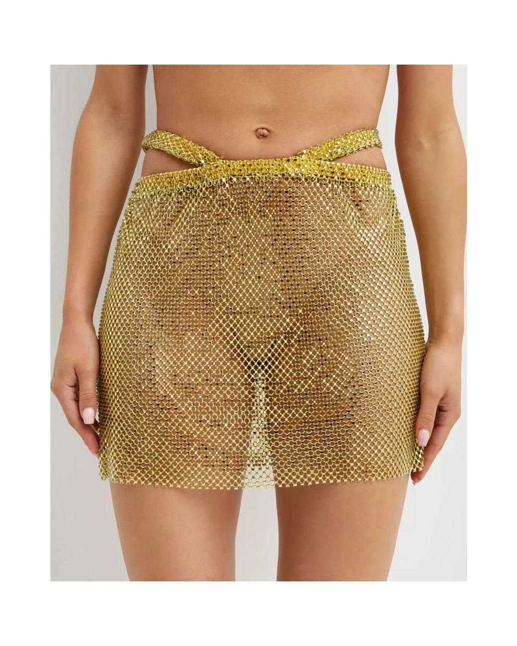 Santa Brands Yellow Short Skirts