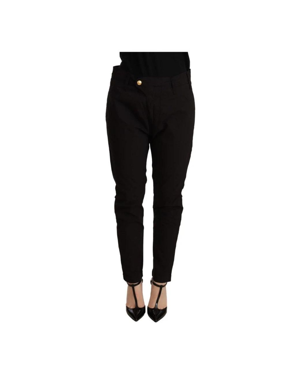 CYCLE Jeans ,Zwart ,Katoen Zwarte Baggy Broek Met Ritssluiting in het Black voor heren