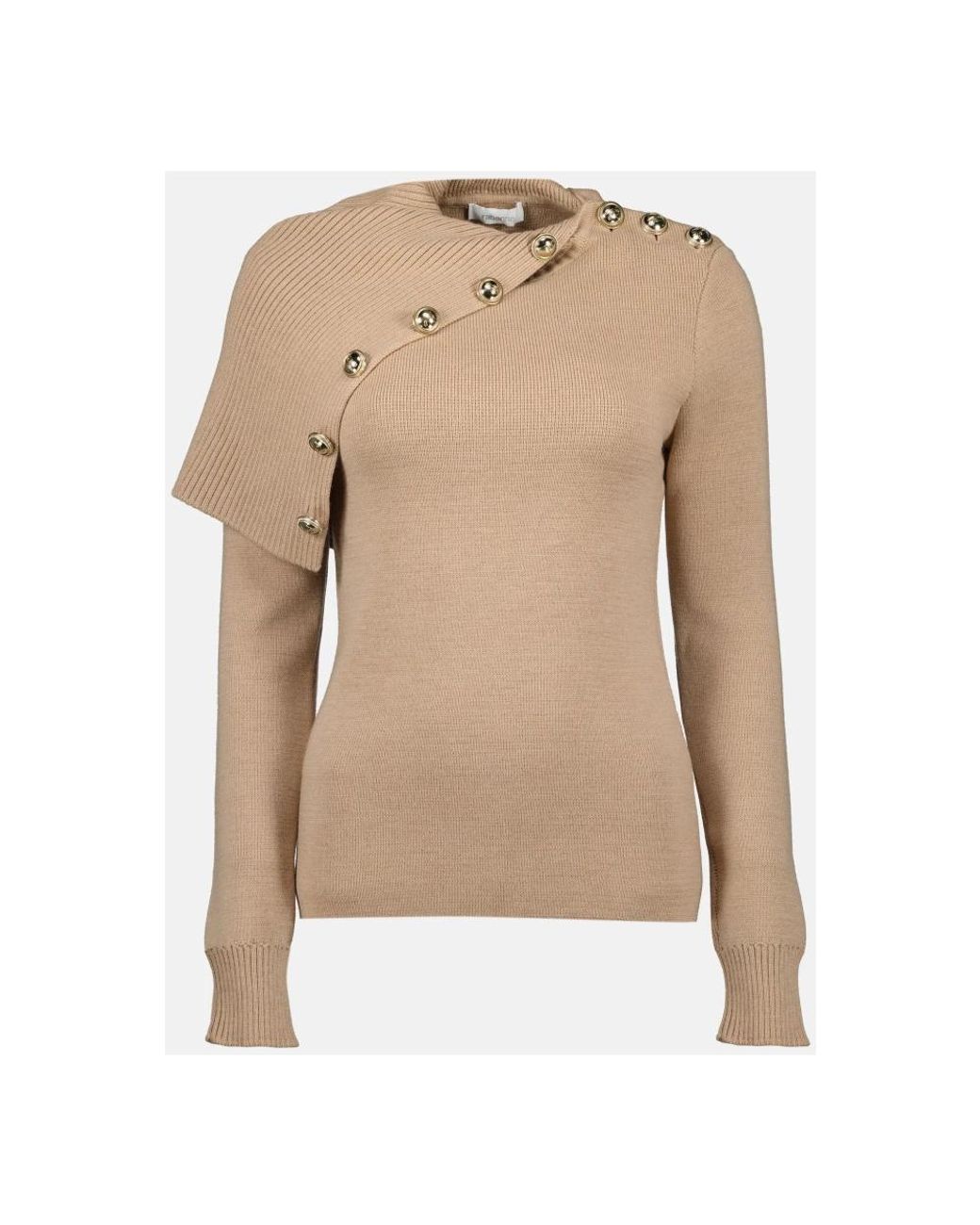 Rabanne Natural Round-Neck Knitwear
