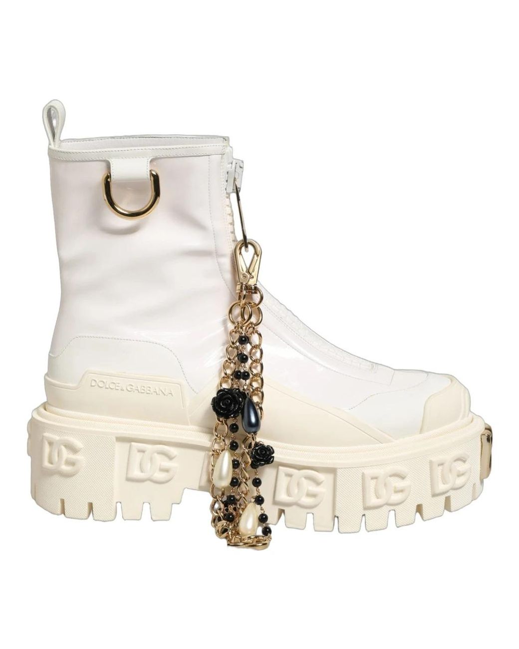Dolce & Gabbana Natural Ankle Boots