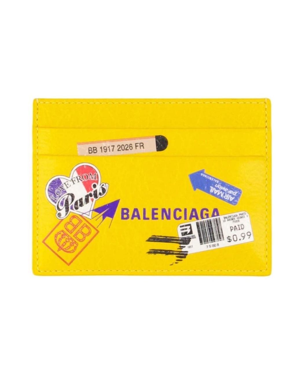 Balenciaga Yellow Wallets & Cardholders