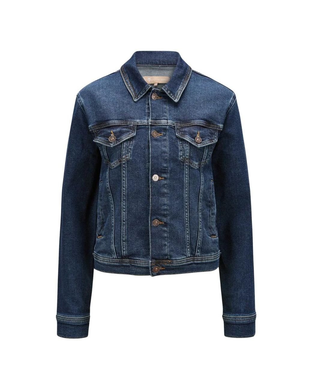 7 For All Mankind Denim Jackets in Blue | Lyst UK