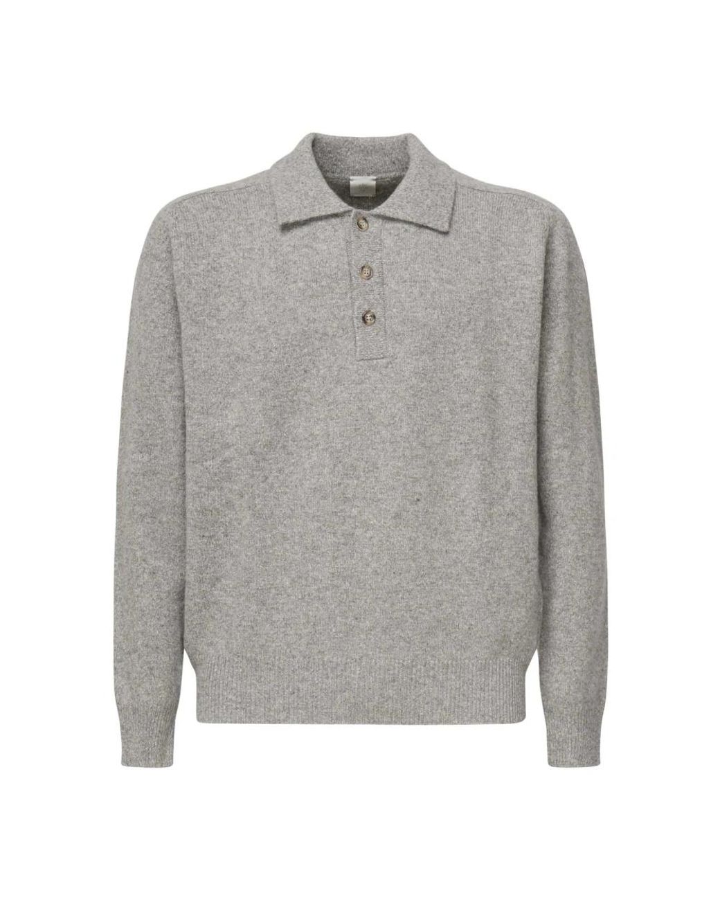 Eleventy Gray Round-Neck Knitwear for men