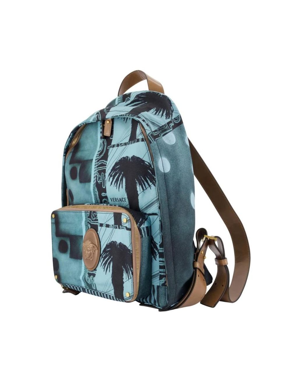 Versace Blue Backpacks