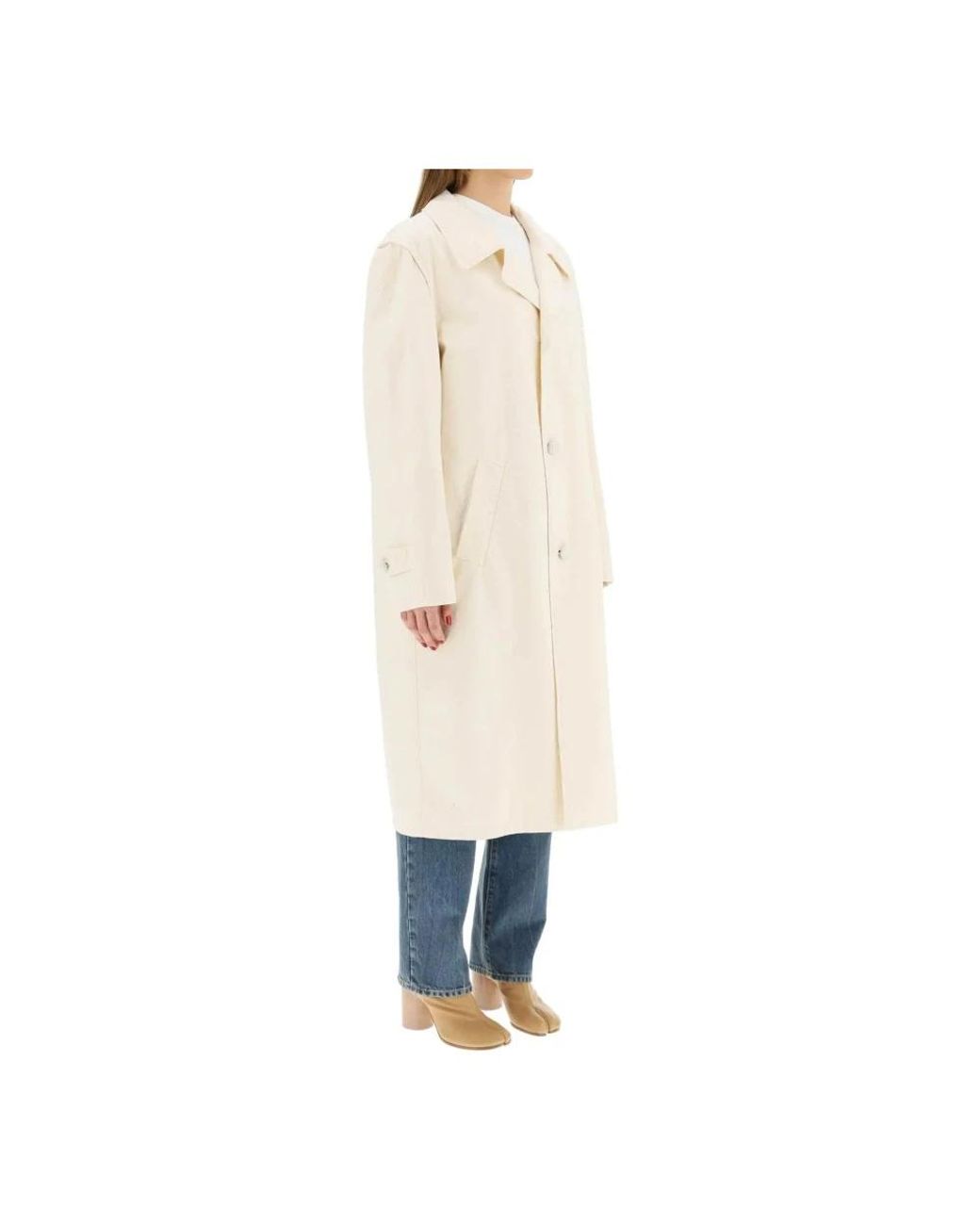 Maison Margiela Natural Single-Breasted Coats
