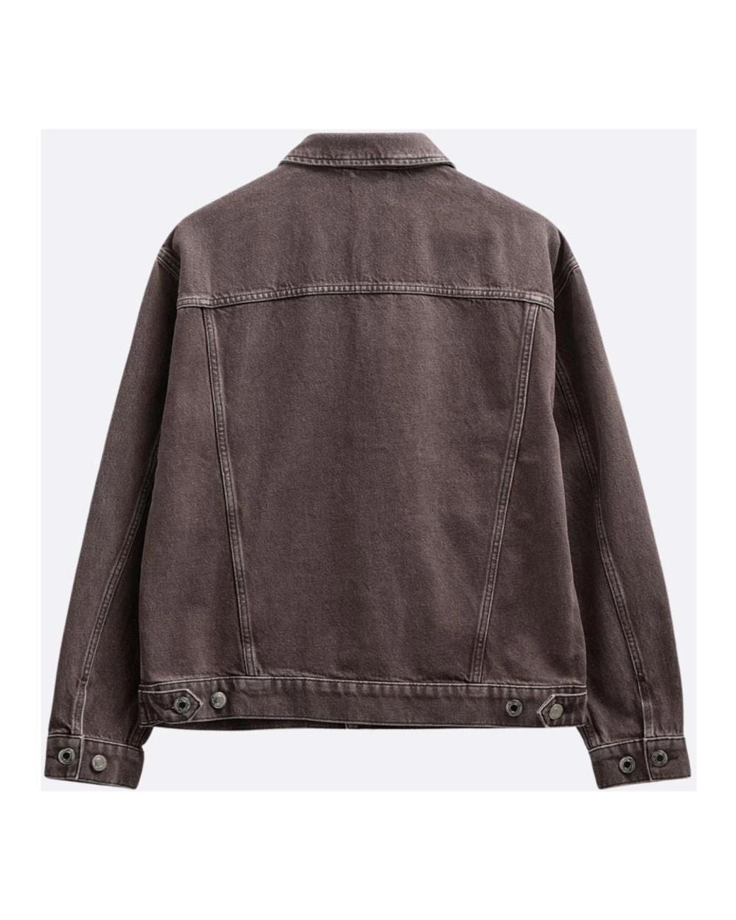 Denim Jackets Anerkjendt de hombre de color Brown