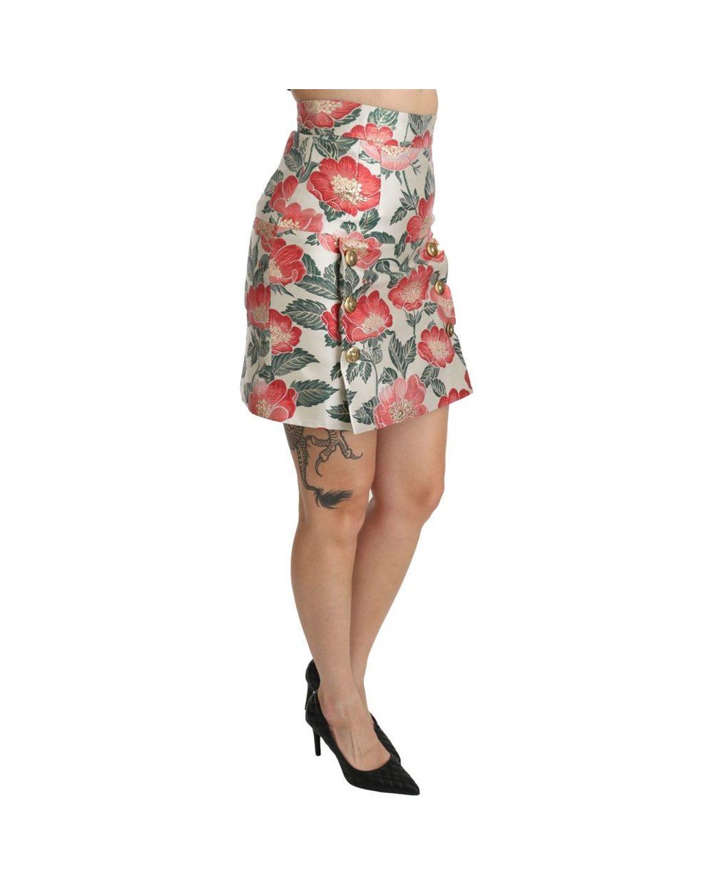 mini jupe fleurie