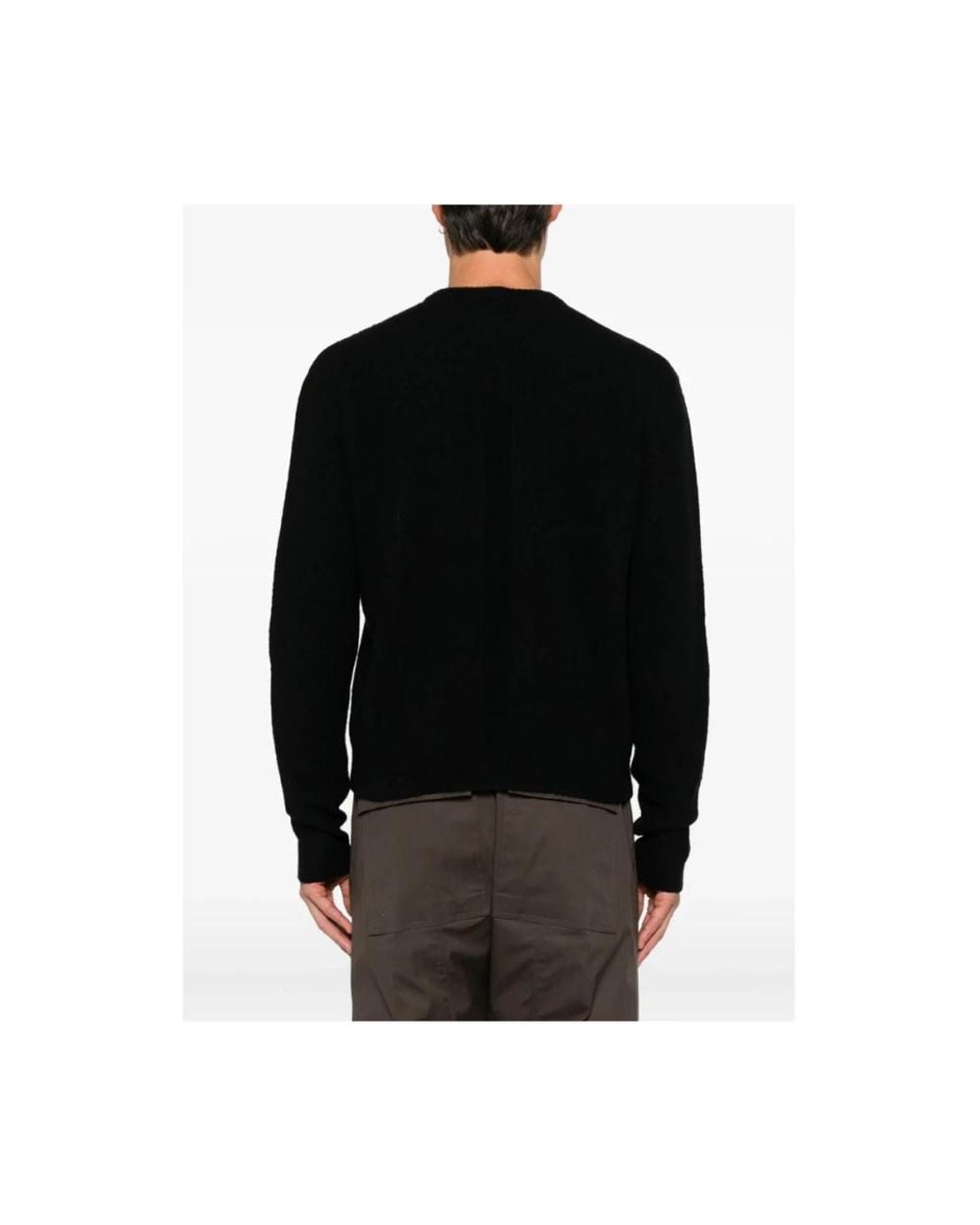 Rick Owens Black Cashmere Knitwear for men